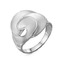 Серебряное кольцо с декоративными завитками с212397